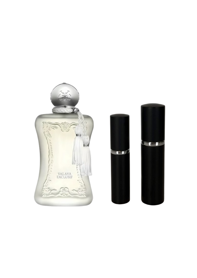 Parfums de Marly Valaya Exclusif Parfum for Women with 5ml and 10ml Black Premium Atomizers