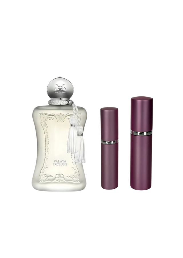 Parfums de Marly Valaya Exclusif Parfum for Women with 5ml and 10ml Pink Premium Atomizers