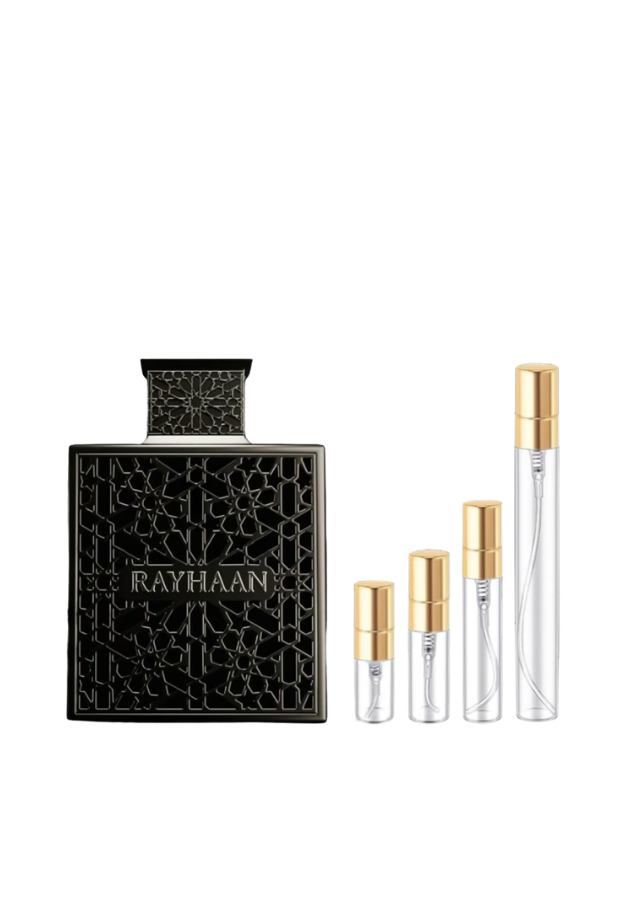 Rayhaan Obsidian Eau de Parfum for Men with Glass Sample Decants