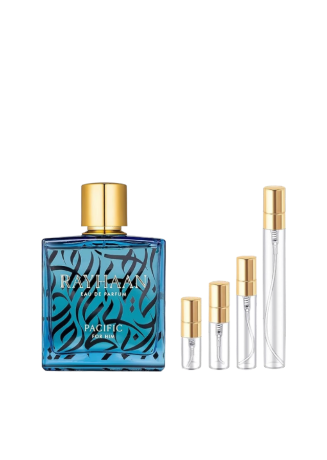 Rayhaan Pacific Eau de Parfum for Men with Glass Sample Decants