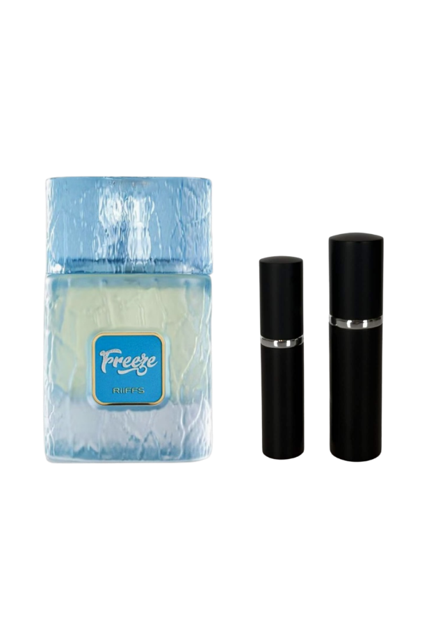 Riiffs Freeze Extrait de Parfum Unisex with 5ml and 10ml Black Premium Atomizers