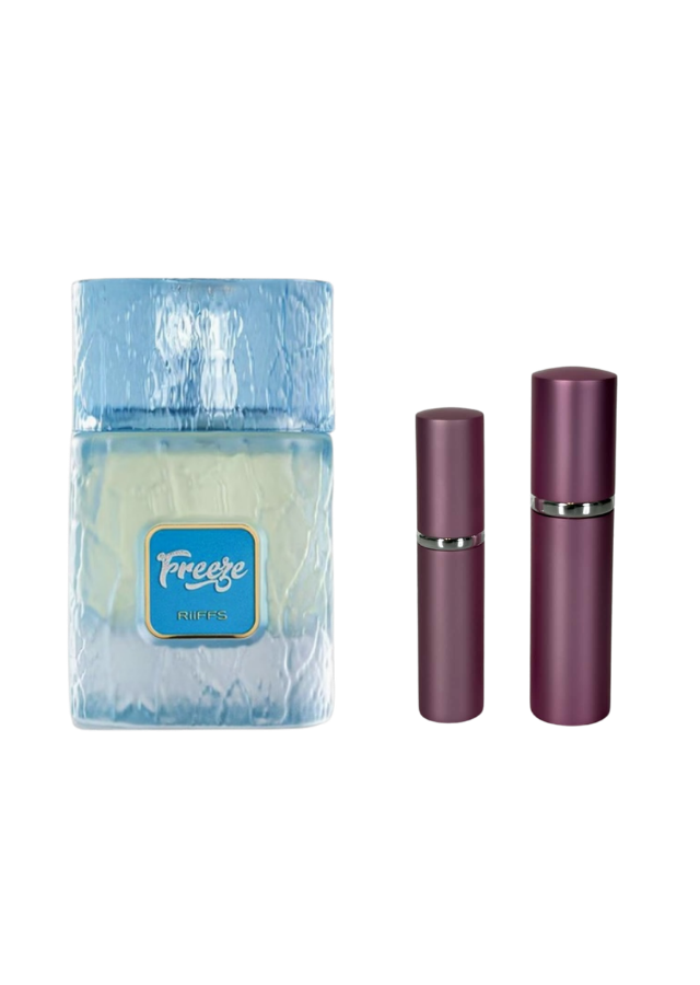 Riiffs Freeze Extrait de Parfum Unisex with 5ml and 10ml Pink Premium Atomizers