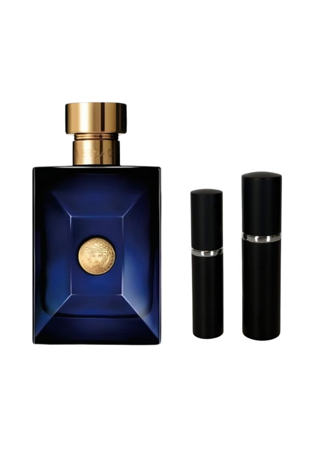 Versace Dylan Blue Eau de Toilette for Men with 5ml and 10ml Black Premium Atomizers