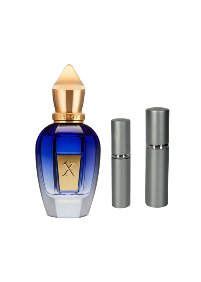Xerjoff Torino21 Eau de Parfum Unisex with 5ml and 10ml Silver Premium Atomizers