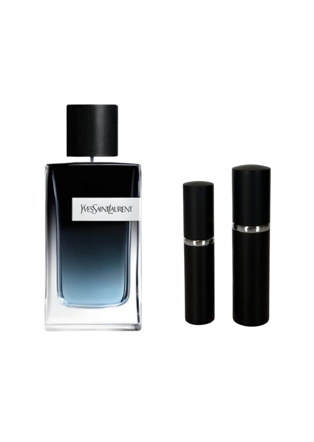 Yves Saint Laurent Y Eau de Parfum for Men with 5ml and 10ml Black Premium Atomizers