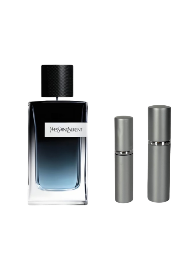 Yves Saint Laurent Y Eau de Parfum for Men with 5ml and 10ml Silver Premium Atomizers
